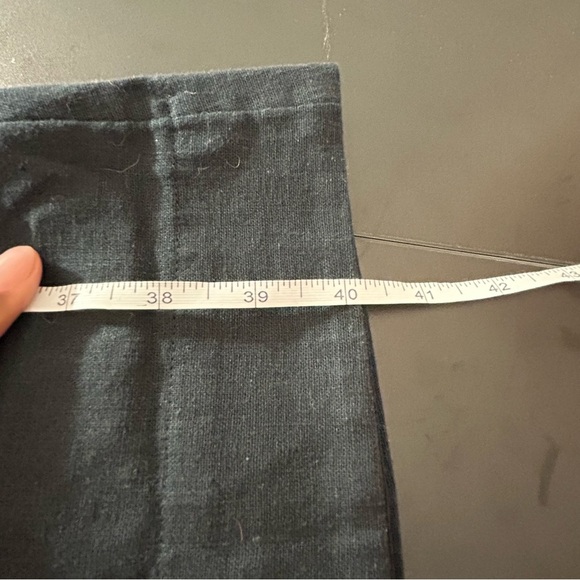 Abercrombie & Fitch Black Maxi Dress Linen & Cotton Adj. Straps Medium Petite - Picture 6 of 8